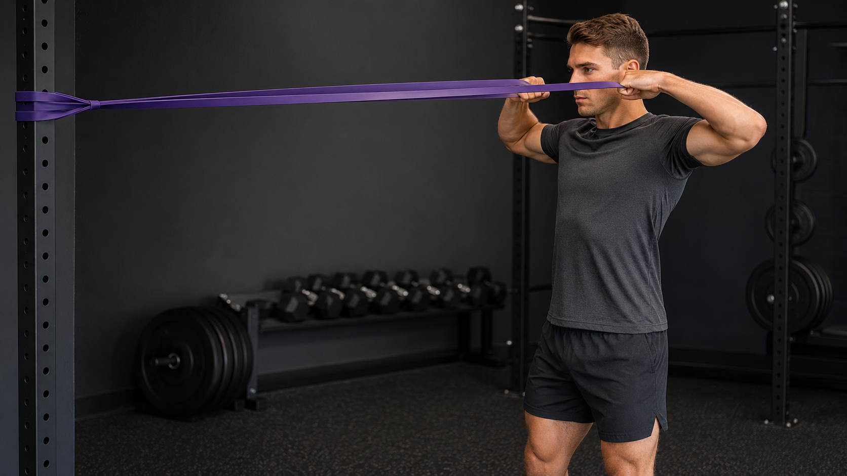 GODBOD long facepull resistance band exercise example