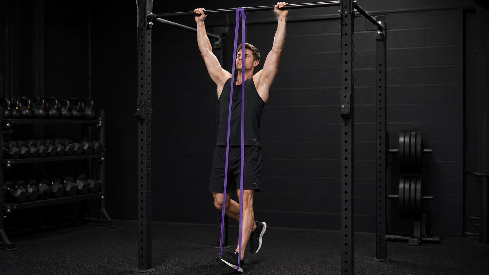 GODBOD long pullup resistance band exercise example