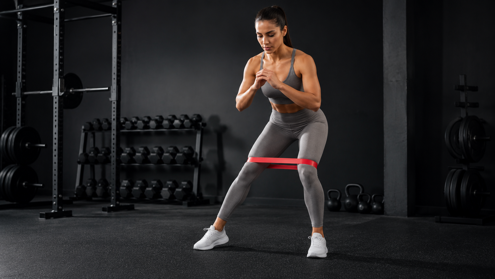 GODBOD short monster walk resistance band exercise example