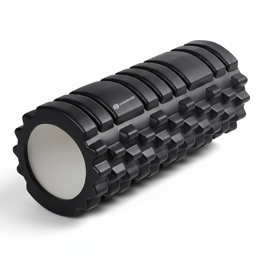 GODBOD Foam Roller - Deep Tissue Medium Density Muscle Massager with Myofascial Trigger Point Release, Back Massage Roller for Soreness and Mobility 13 x 5.5 Inch