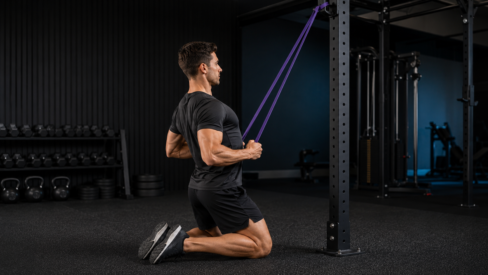 GODBOD long pulldown resistance band exercise example
