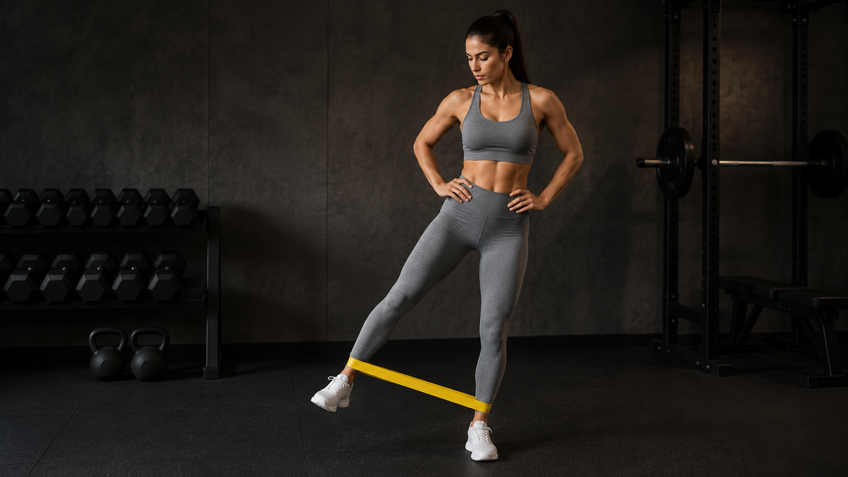 GODBOD short abduction resistance band exercise example