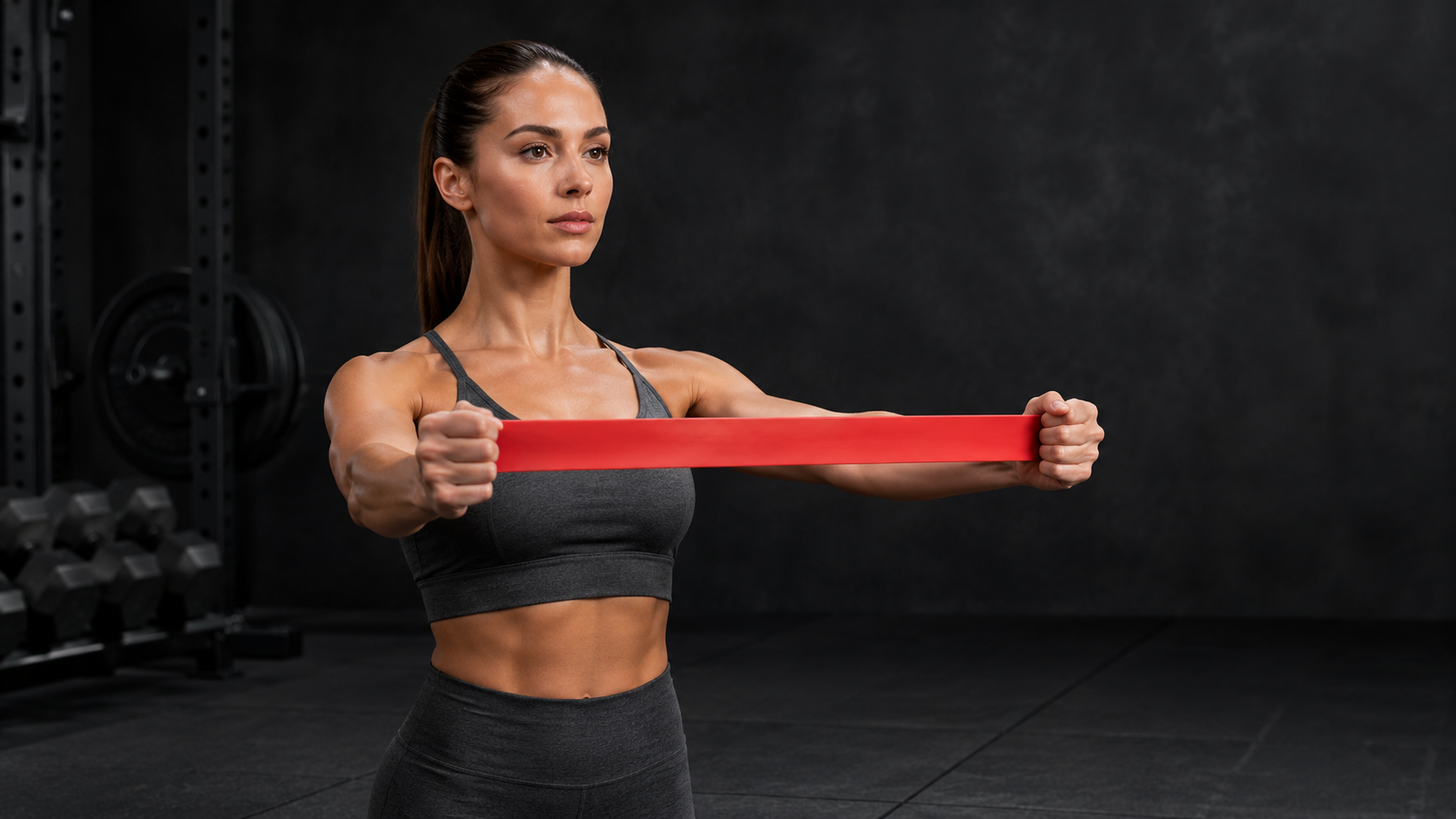 GODBOD short shoulder resistance band exercise example