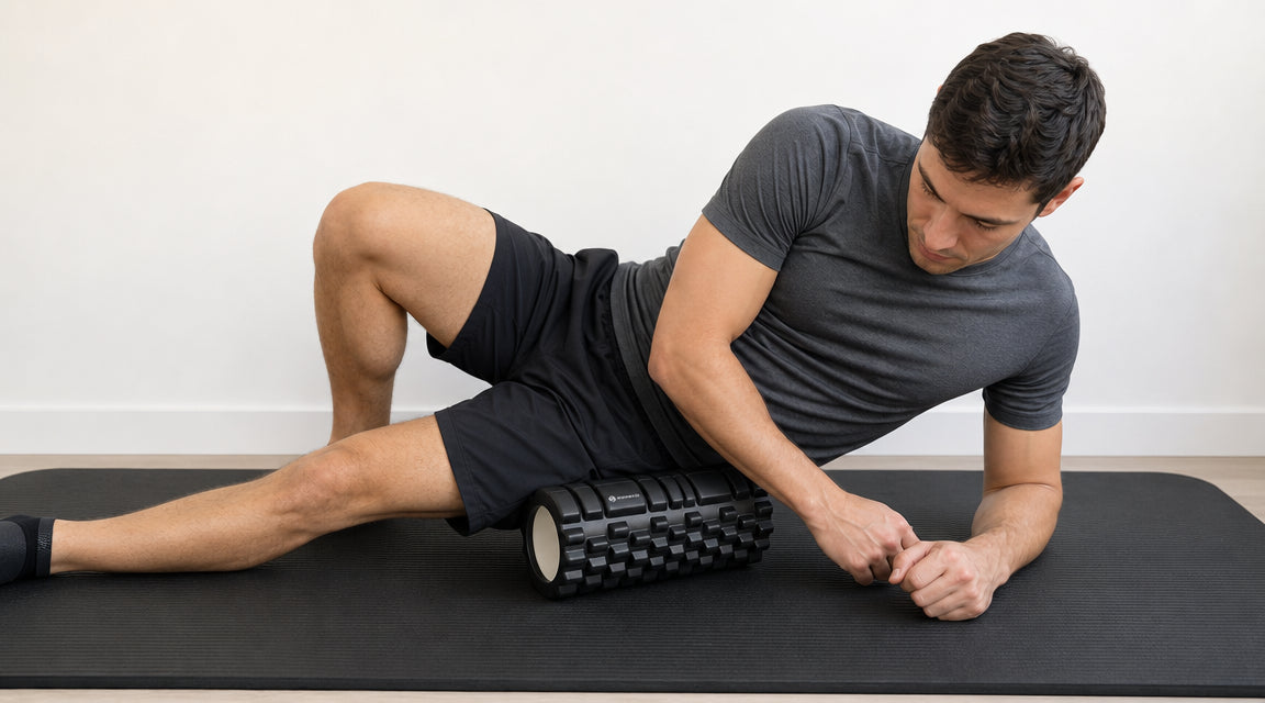 TFL foam rolling posture